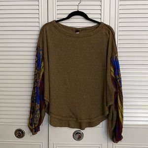 Fp neverworn waffle knit top